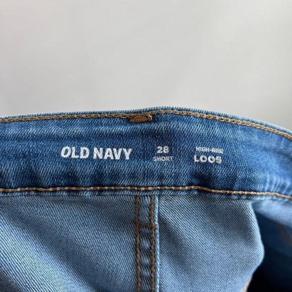 Old Navy Jeans Women's 28 Short Plus Size High Rise Loose Straight Leg Relaxed - Picture 5 of 6